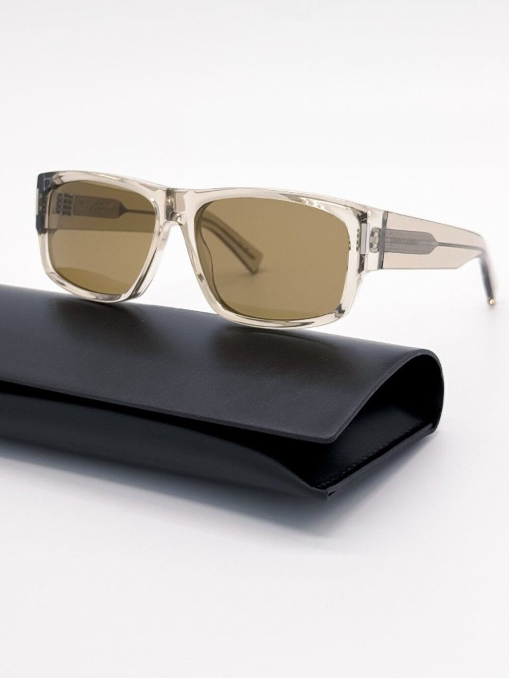 NEW SAINT LAURENT SUNGLASSES SL689 005 MEN SQUARE BEIGE/BROWN EYEWEAR SL 685